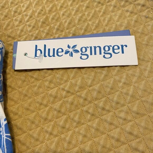 Baby Romper, Blue Ginger, Hawaiian Print, 12 mth, Cotton, Adjustable Straps - Picture 11 of 11